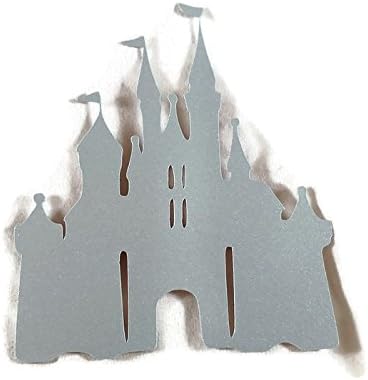Cinderella Castle Vacation Die Cuts - 4Pc Shimmer Silver