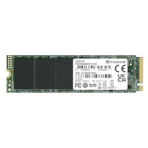 Transcend – Transcend MTE110S 256GB M.2 2280 NVMe PCIe Gen3x4, 3D NAND, 