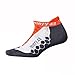 Thirty48 Cushioned Running Socks Series, Retail Packaging; Ru by "The Sock Geeks" ,Orange/Gray ,Medium