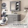 Amazon.com: Merax 30"" Bathroom Sink Vanity with Matching Medicine Cabinet Combo, Modern ...