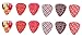 Guitar Picks for Girls - Medium Celluloid Assorted Variety 12-Pack Collection - Pretty Unique Designs Cool Pink Leopard - Best Gifts for Princess, Kids, Teens, Women, Ladies, Female Guitar Players