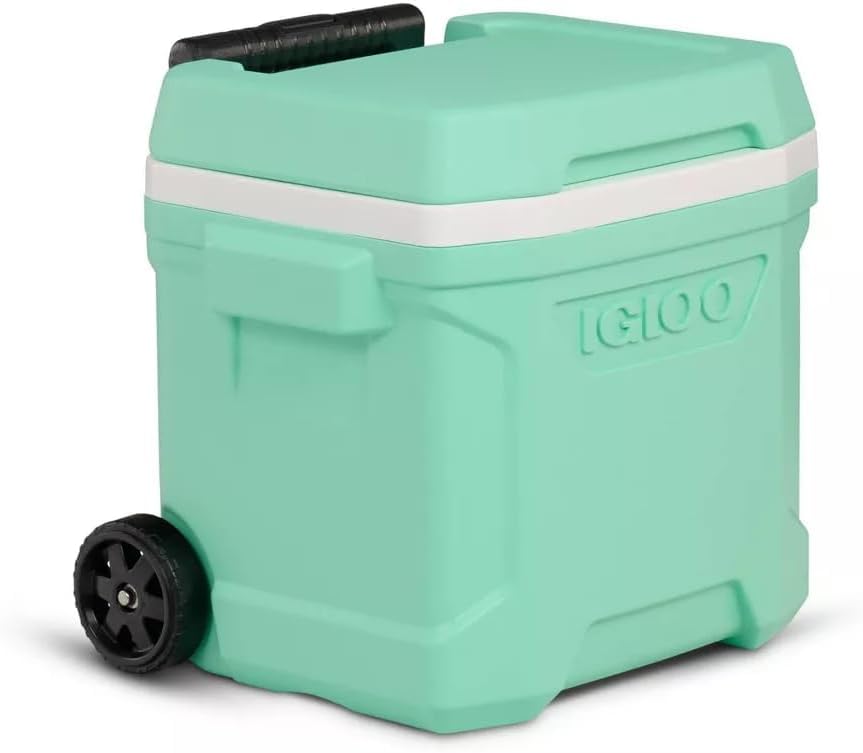 Image of Igloos Cooler Hard-Sided Ice Chest, Insulated Portable Cooler, Heavy-Duty, Leak-Resistant Lid, Lightweight Ergonomic Handle