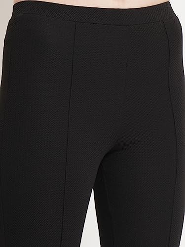 Image of POPWINGS Casual Solid Regular Fit Solid Trouser for Women || Pull On Trouser for Women || Semi-Formal Work Women Trouser for Summer || Stylish Western Trouser