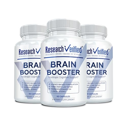 Research Verified Brain Booster - Brain Supplement for Memory and