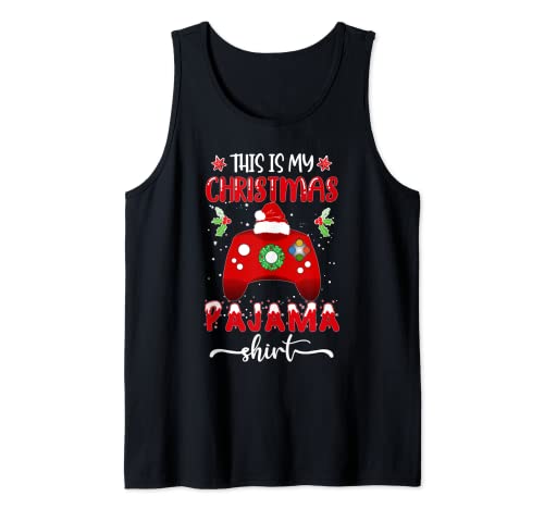 This Is My Christmas Pajama Shirt Video Gaming Controller Débardeur