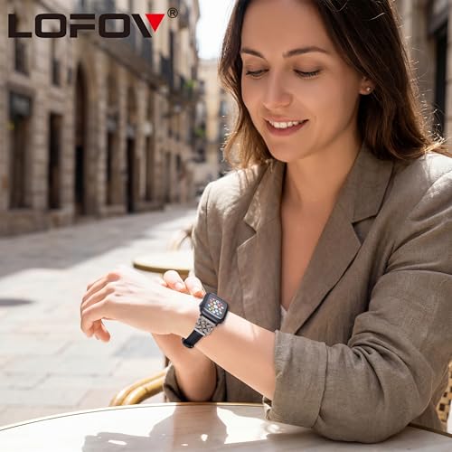 Image of Compatible with Apple Watch Bands Women 38 /40 /41 /42mm Dressy Slim Leather Strap with Designer Celtic Knot Interlock Buckle Bracelet for iWatch Series 11 10 9 8 7 6 5 4 SE 3 2 1