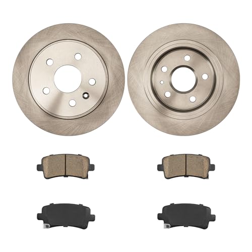 KAX Rear Brake Kit, OE Brake Rotors and Ceramic Brake Pads | Fits Malibu Limited 2016, Regal 2013 2015 2017 2.4L, Malibu 2015 2.0L, Automotive Replacement Brake Kit by KAX - Used condition - Image 2
