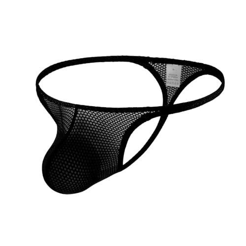 Men's Sexy Thong Low Rise Bulge Pouch Exotic Male Lingerie For Guys