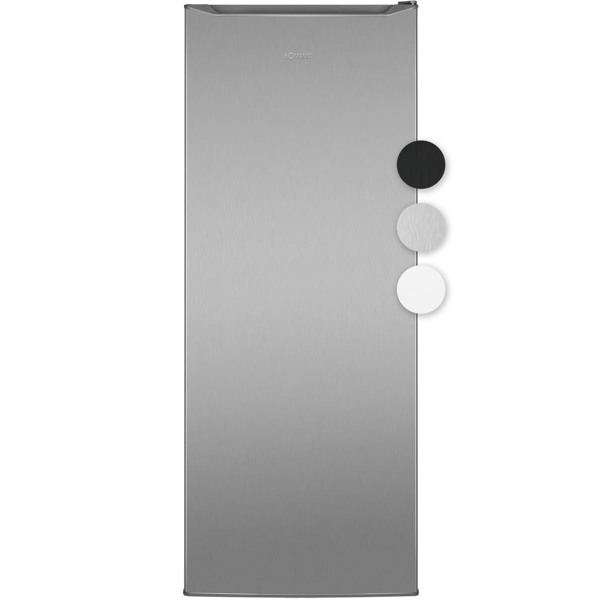 Bomann® Kühlschrank ohne Gefrierfach | Energieklasse D | 143cm | 5 Ablagen | 0°C ~ +8°C | leise 39dB | Getränkekühlschrank | 242L Flaschenkühlschrank | Kühlschrank groß | VS 7363 inox