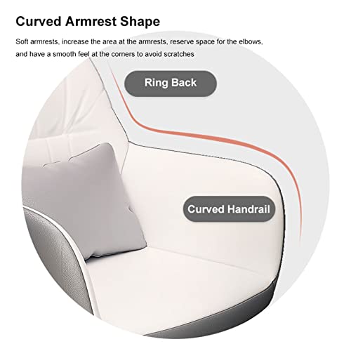 Chaise de bureau pivotante avec assise ergonomique et dossier respirant pour ordinateur