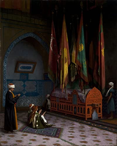 Toile murale La sentinelle au tombeau du sultan Jean-Léon Gérôme affiche salon 60x90