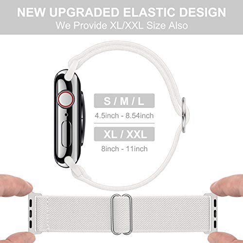 OXWALLEN XL Stretch Solo Loop Band Compatible with Apple Watch Series 11/10/9/8/7/6/5/4 SE 3/2/1 42mm 41mm 40mm 38mm - Image 4