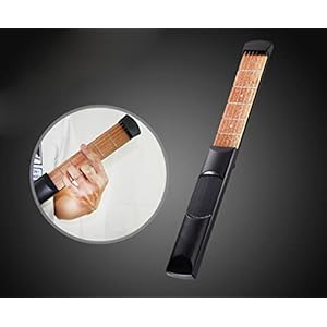 MINGZE Pocket Guitar, Draagbare Wooden Guitar Fingerings En Chord Changes Practice Tool Trainer, Finger Force Exerciser Help You Better Control Flexibiliteit Te vergroten, Voor Gitaarbeginners