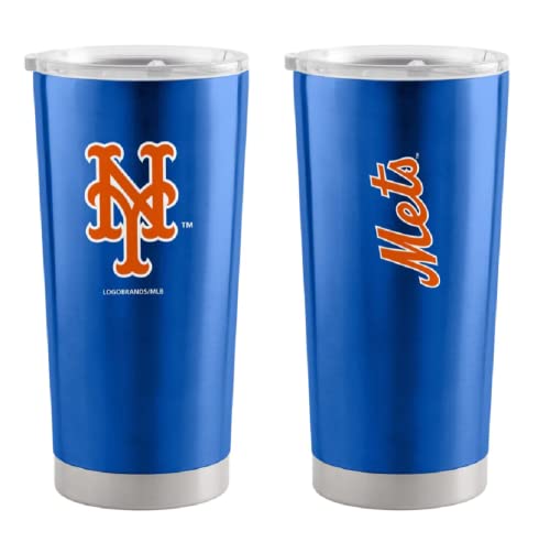 Logo Brands 519-S20T-1: New York Mets 20oz Gameday Stainless Tumbler