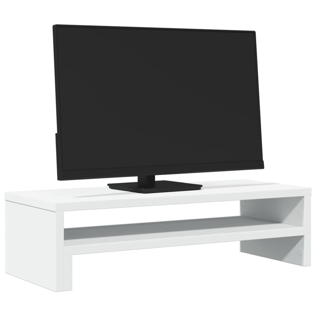 Homgoday Supporto per monitor da scrivania per PC, supporto per computer portatile, 54 x 22 x 15 cm, in legno