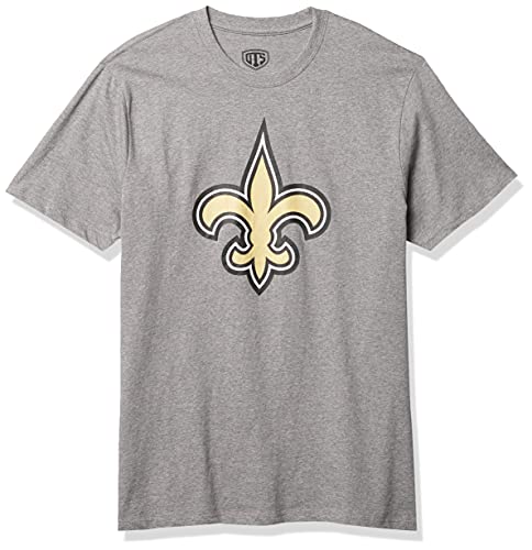 OTS NFL Oakland Raiders Men's Rival Tee, Grey Logo, X-Large