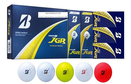 BRIDGESTONE(�u���a�X�g��)�S���t�{�[�� TOUR B JGR 2025�N���f�� 12���� �}���`�J���[�p�b�N(�z���C�g×3���A�p�[���z���C�g×3���A�C�G���[×2���A�p�[���s���N×2���A�}�b�g���b�h×2��) J5ZX (× 3)