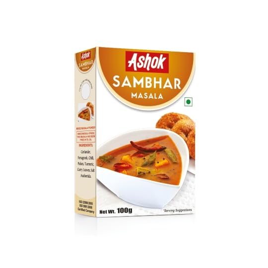 Ashok Sambhar Masala | Spices with Natural Ingredients No Added Preservatives For Delicious Cooking- 100 gram (B0C6MWKJND) Amazon Price History, Amazon Price Tracker