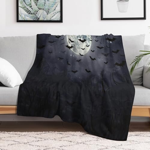 Manta de franela de murciélago para tardes de sofá y salón acogedor 3