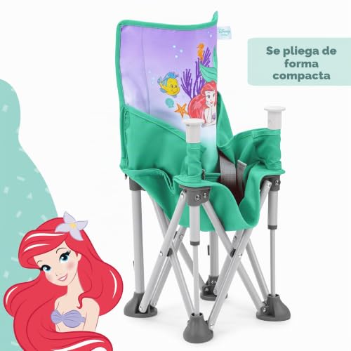 Miniatura 6 de Bright Starts, Elevador Portátil Pop N Sit Disney Princesa Ariel, Uso Interior Y Exterior, Asiento De Suelo Con Bandeja Para Comer, 6 Meses A 3 Años