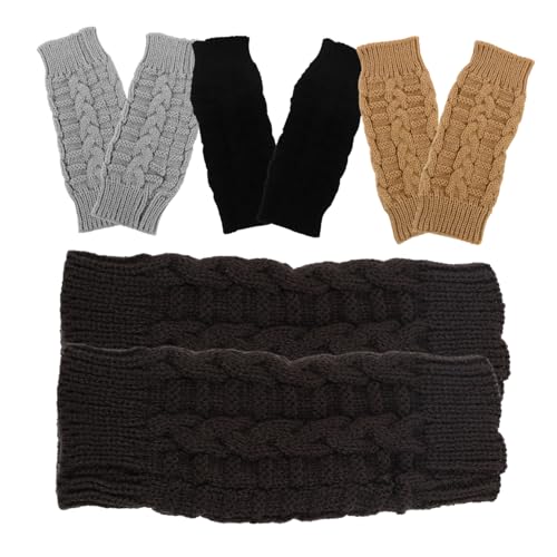 Guantes de dedo de punto FOMIYES juego de 4 pares un regalo útil para invierno