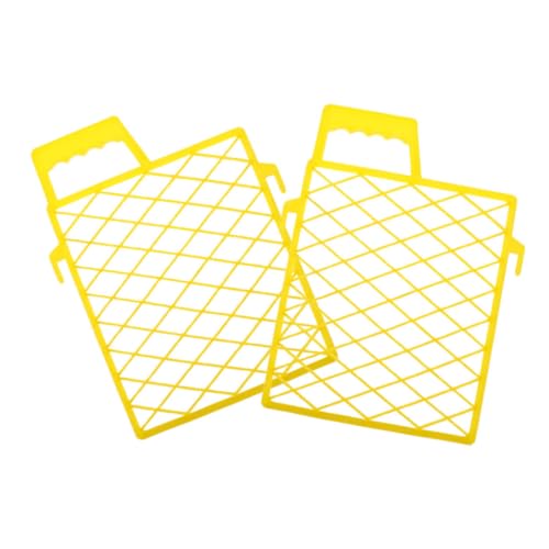 HOMSFOU Plastic Paint Tray Grid 2pcs 7 Inch Size Sturdy Plastic Painting Supplies Tray Organized Divider for Home and Professional DIY Projects Holds Brushes and Rollers