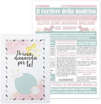 Bracciale personalizzato con il nome della madrina, catena di perline colorate, regalo di Natale, gioielli da donna incisi, braccialetto per madrina, richiesta di annuncio di nascita - Italia