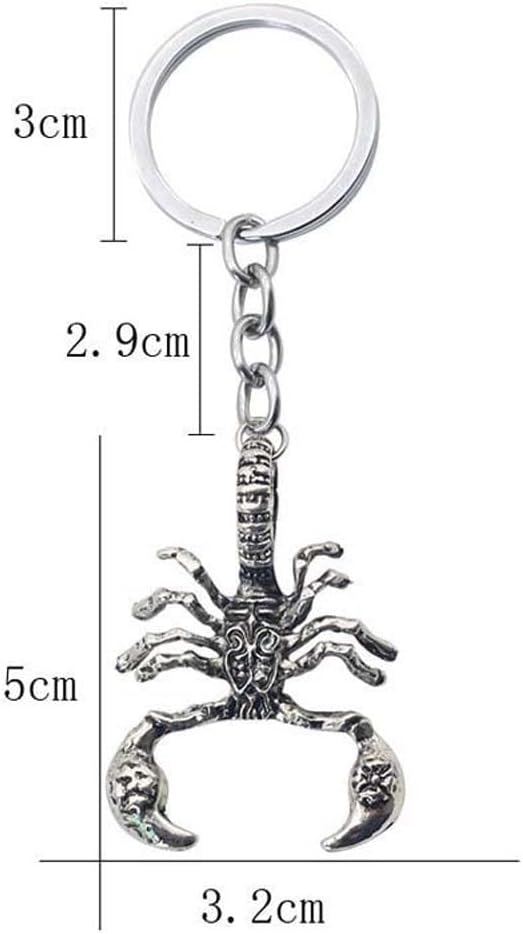 Leadigol Fashion Retro Metal Scorpion Shape Keychain, Personality Punk Pendant Key Chain Bag Pendant Car Keyring Jewelry Accessory For Women and Men - Image 2