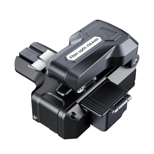 2026 Upgraded Mini One-Step Fiber Optic Cleaver, Ribbon Fiber Cleaver with ≤ 0.5° Precision, 24-Point Blade & 3-in-1 Holder – Universal Splicer Companion for All Major Fusion Splicers