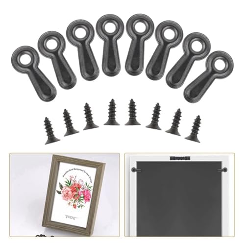 Image of Picture Frame Backing Clips 600 PCS Picture Frame Turn Button Fasteners Set, Picture Frame Backing Clips Photo Frame Hardware Clips for Hanging Pictures
