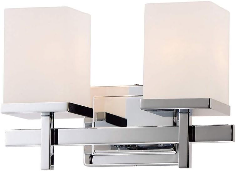 Maxim Tetra-2 Light Bath Vanity-14 Inches Wide by 9 inches high-Polished Chrome Finish