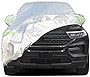AUQDD 6-Layers Premium SUV Car Cover Waterproof All Weather Weatherproof UV Sun Protection Snow Dust Storm Resistant Outdoor Exterior Custom Form-Fit Full Padded Car Cover with Straps 198'-208' K9