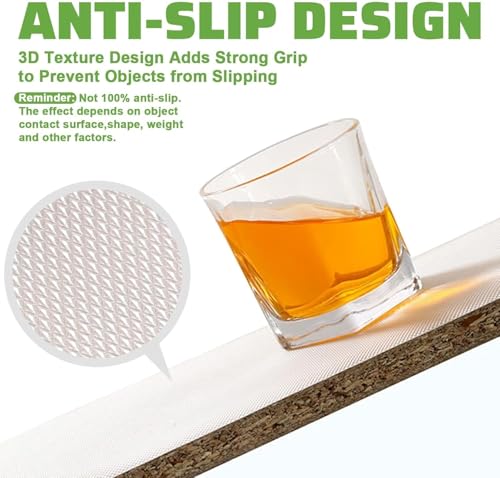 Image of Refrigerator Mat Roll 45x300cm, Multipurpose Shelf Liner, Waterproof Non Slip Drawer Liner, Kitchen Cupboard Shelf Mat, Fridge Rack Liner, Transparent Cabinet Protector Sheet Roll