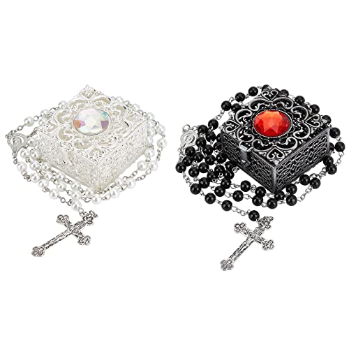Chapelet perles croix collier catholique enfant bapteme communion garçon fille