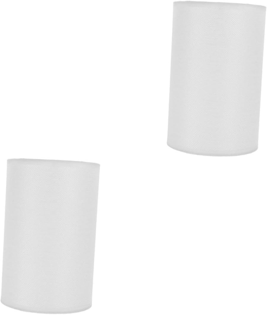 Mikikit 2pcs Simple Lampshade for Ceiling and Wall Lamps Modern Decorative Cover Easy Installation for Bedroom and Living Room Lighting Protects and Table and Ceiling Fixtures