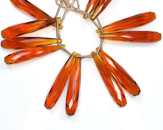 Quartz hennosite facetté perles de luxe pour création de bijoux uniques haut de gamme