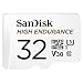 SanDisk 32GB High Endurance UHS-I microSDHC Memory Card with SD Adapter, 100MB/s Read, 60MB/s Write