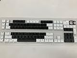 11 Geeignet für Logitech G915TKL G915 G815 Tastenkappen, 111 Tasten. Ersatz-Tastenkappen, mechanische Gaming-Tastatur... (weißes und schwarzes Set)