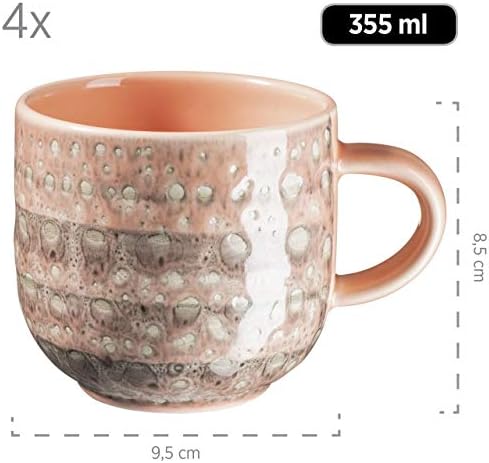 Mäser Serie Spicy Market Ręcznie Malowane Naczynia, Kamionka, Wielokolorowy, 16 Elementów