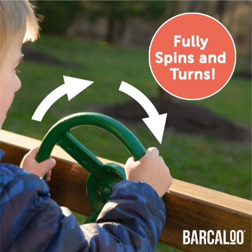 Barcaloo Playground Equipment Steering Wheel, Jungle Gym Accessory For Backyard Swing Set, Driving Wheel For Kids, Easily Mounted On Any Wall Panel, Swing Set Steering Wheel For Toddler #TOP3