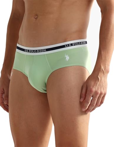 Image of U.S. Polo ASSN. Mens OEB02 Elasticized Waist Underwear Briefs - Pack of 2
