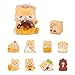 Popobox Cat Bake Shop Series Blind Box Figures, Random Design Action Figures Collectible Toys for Birthday Gift, Home Decorations, Single Box