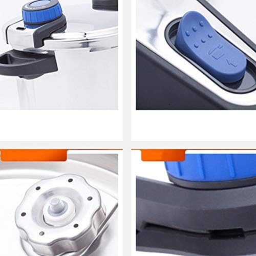 Hot Pot Stainless Steel Pressure Cooker 22cm Induction Cooker Gas Stove Universal Non-Stick (Size : 6L)