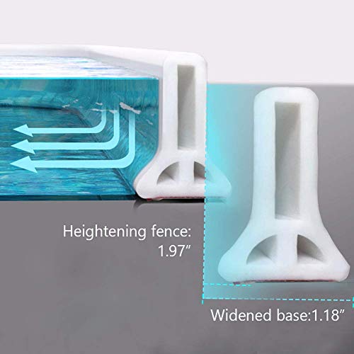 New Collapsible Threshold Water Dam -Bathroom Water Stopper Flood Shower Barrier Dry And Wet Separation Collapsible Shower Threshold(6 Foot) #TOP1
