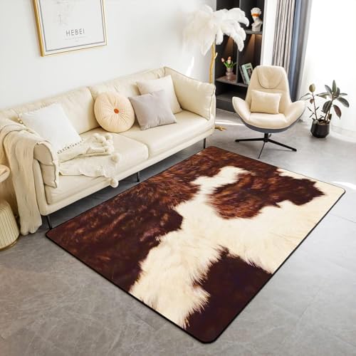 Tapis antidérapant imprimé léopard 140x200 cm pour salon