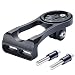 Dymoece Out Front Bike Computer Combo Mount for Garmin Edge (200 500 510 520 800 810 820 1000 1030 Touring) (Black)