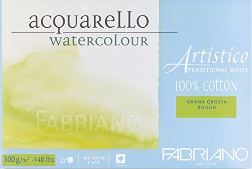 Fabriano Artistico Traditional White Watercolour Blocks Rough 300 GSM 23 X 30.5 CM (B00PV98YLM) Amazon Price History, Amazon Price Tracker
