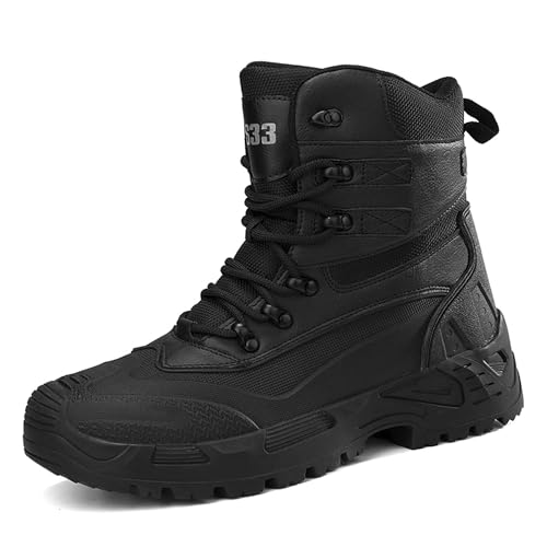 Men's Tactical Hiking Combat Boots — High-Top Lace-Up