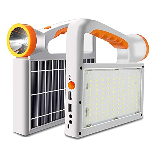 Handheld Solar LED Rechargeable Flashlight With USB Cable, 6 Modes 7200 mAH, Multifunction Solar Lights,Outdoor Camping Lantern, LED Torch, Power Bank Emergency Work Light,Multi-purpose light