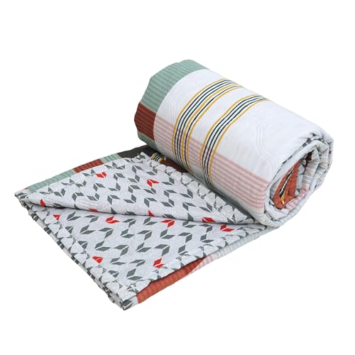 Image of Akshya Reversible AC Comforter Single Bed Blanket for Summer /mild Winter